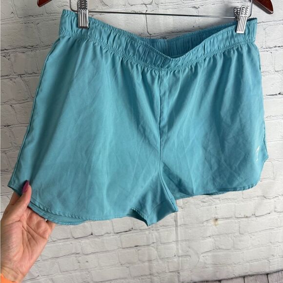 Gymshark Aqua Athletic Shorts Lightweight Elastic Waist Large - Picture 4 of 6